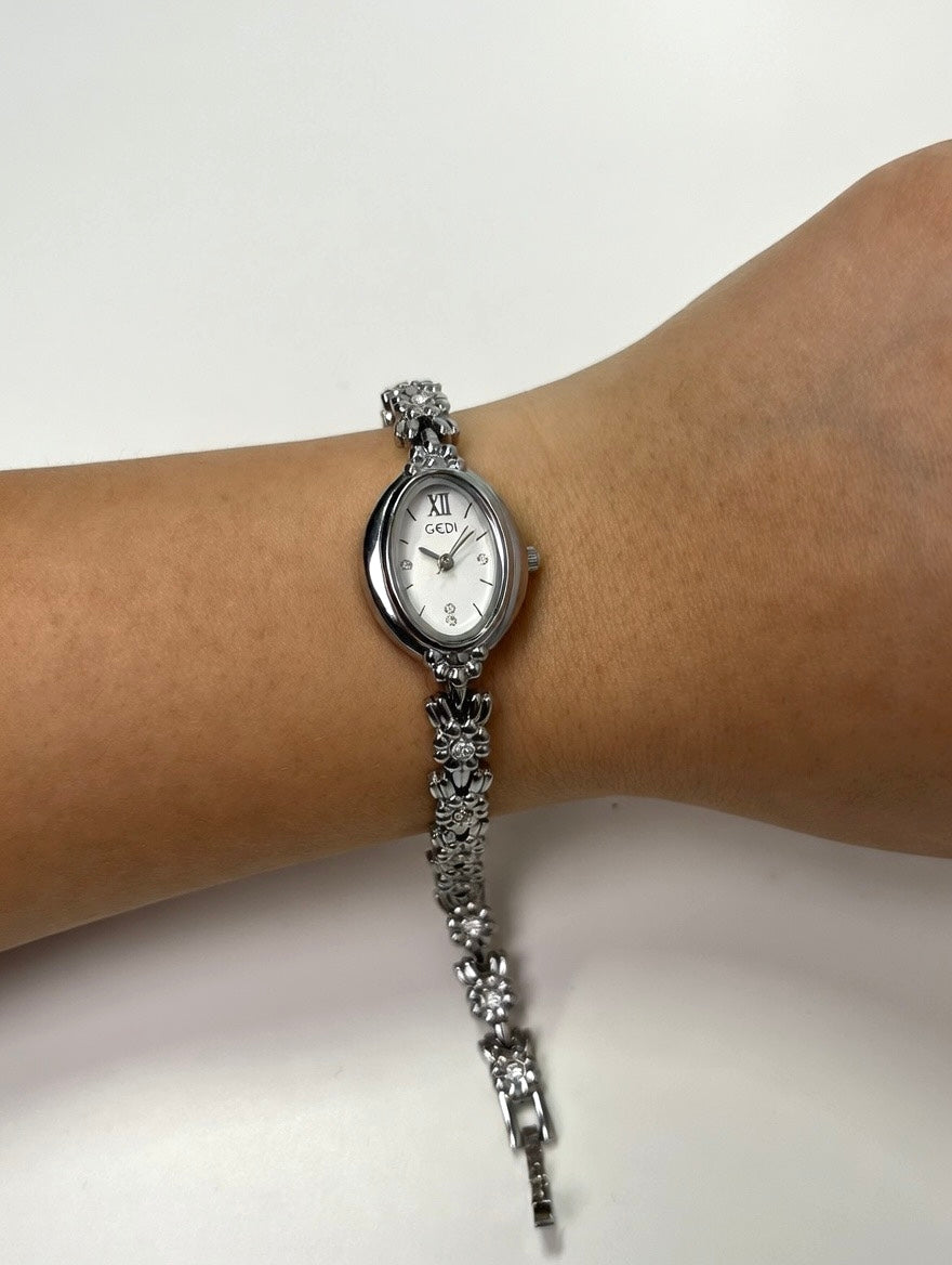 SILVER FLOWER WATCH (FÖRBESTÄLLNING)